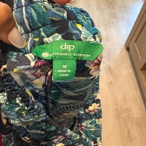 DIP Blue and Green Floral Lounge Pants